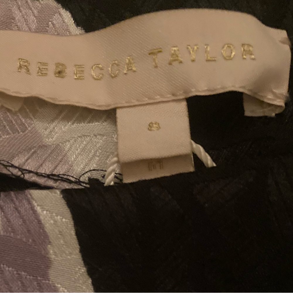 2x HP NWT Rebecca Taylor Silk Ikat Multi Black Ruched Mini Dress - Picture 7 of 7